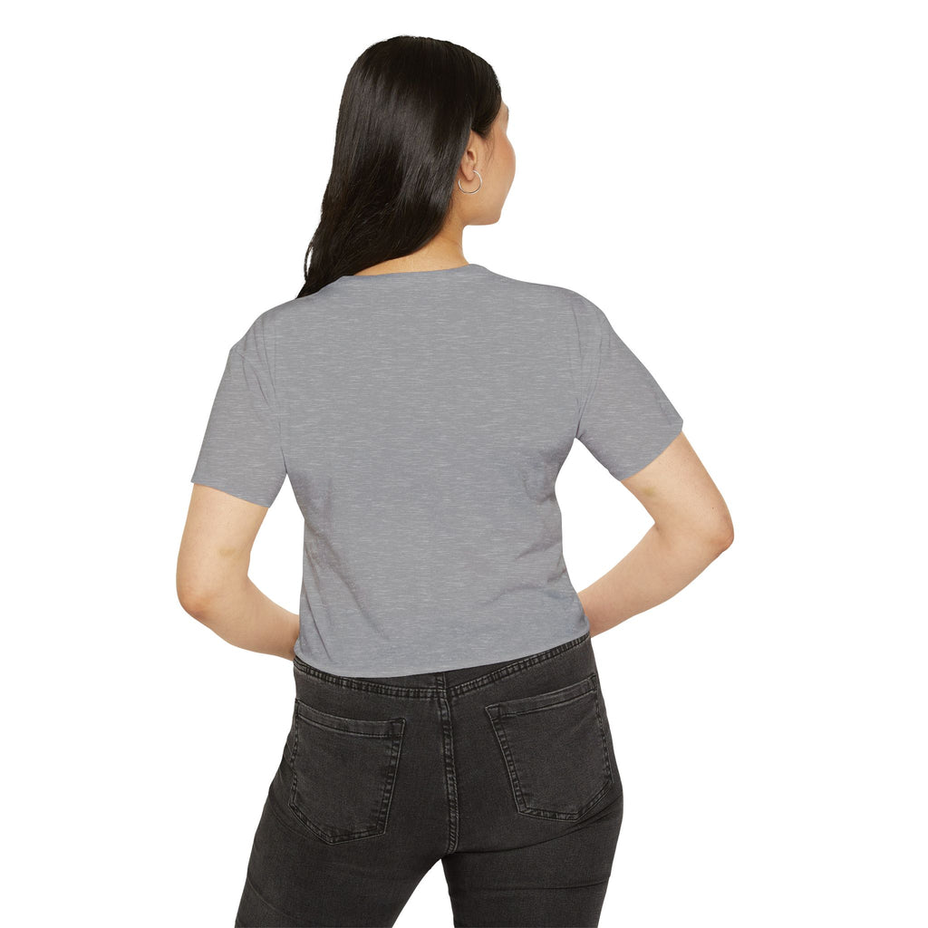 Auf Deutsch, bitte script crop top, German phrase tee, minimalist typography