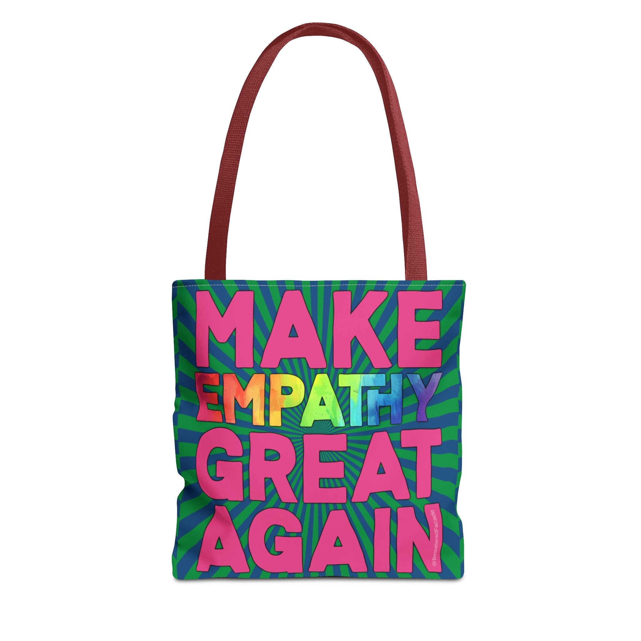 Bespattered Facade Make Empathy Great Again Eco-Friendly Carryall Tote Bag
