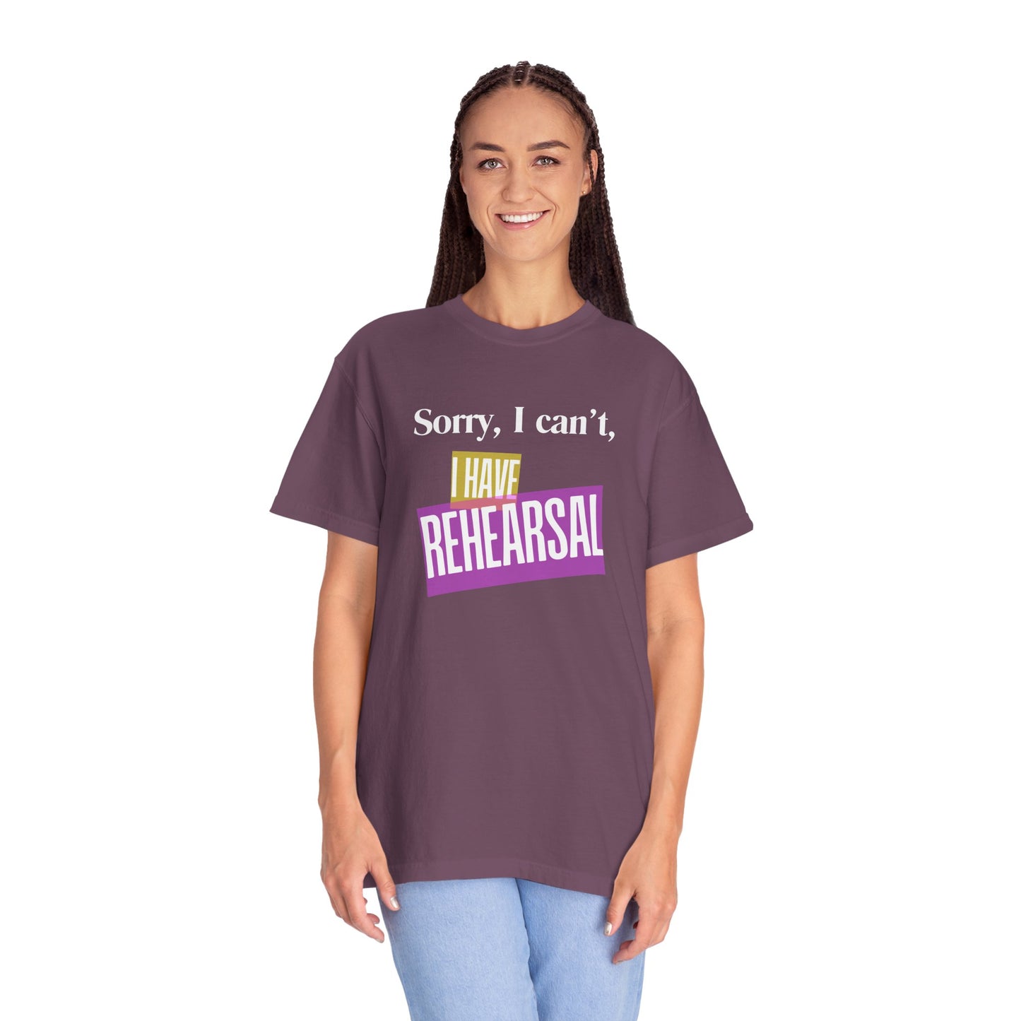 Désolé, je ne peux pas, j'ai un t-shirt Comfort Colors à répéter
