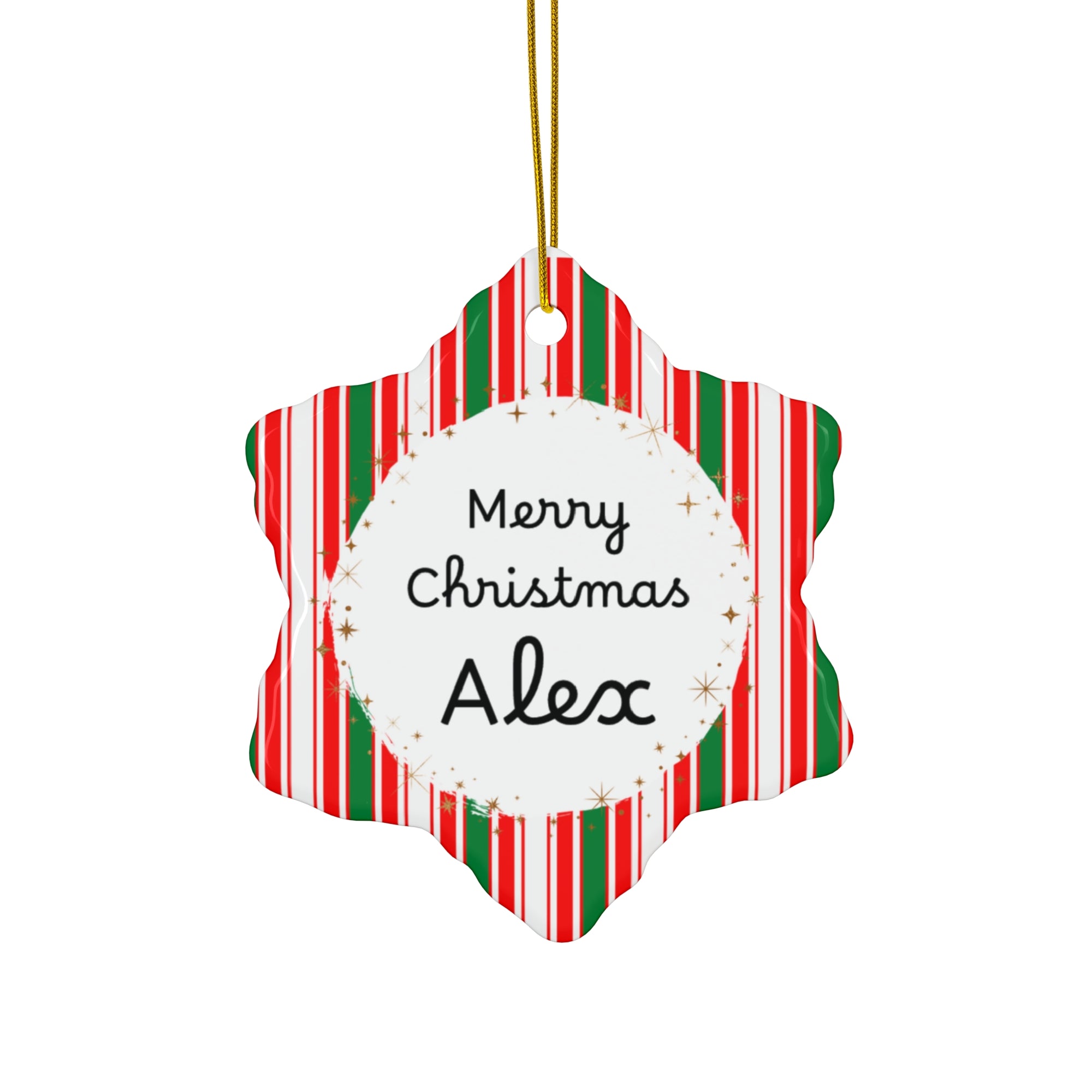 Personalized name "Merry Christmas" Ornament