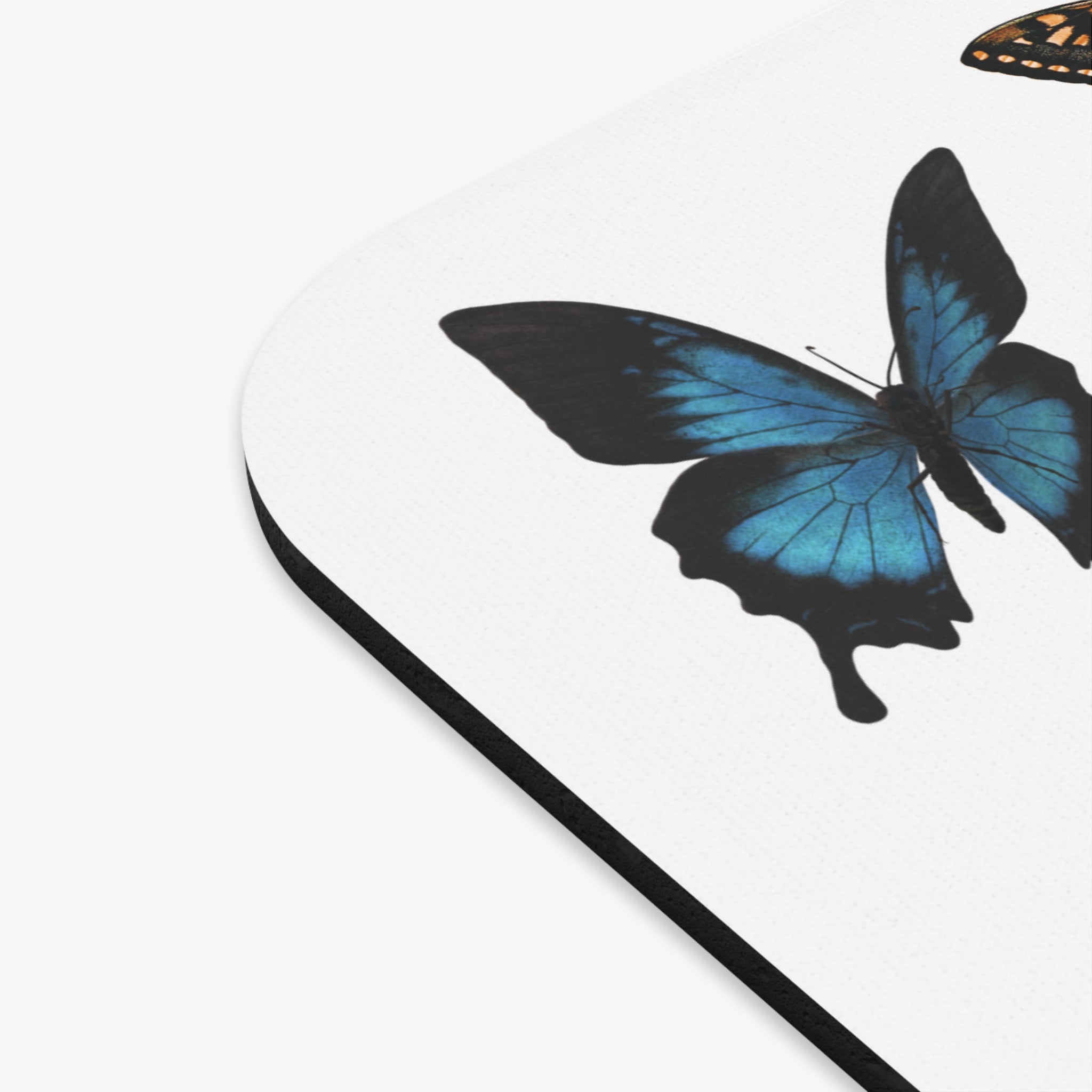 White French Papillons colorful Butterfly Mouse Pad – Vintage Botanical Desk Mat for French speakers