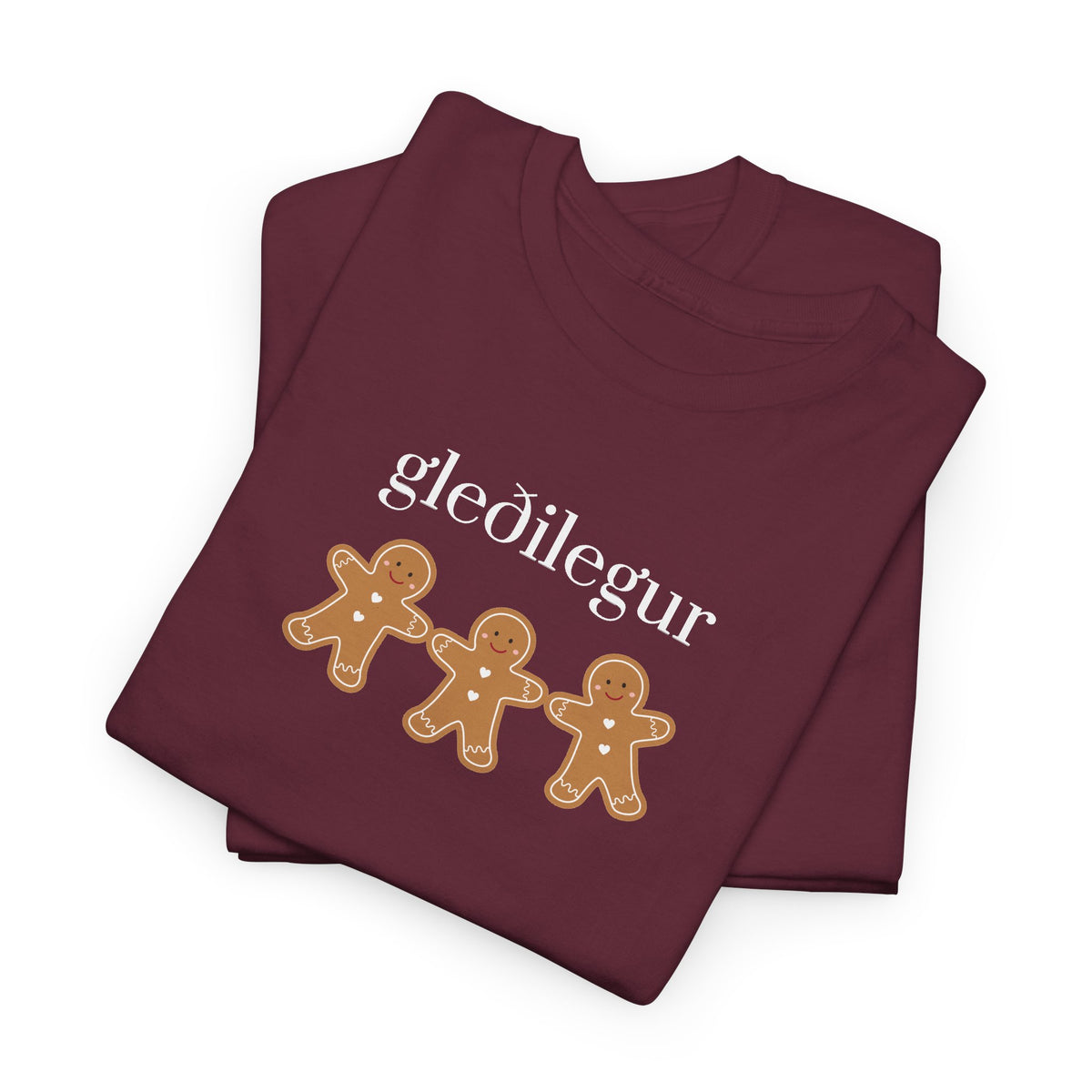 Icelandic joyful Christmas Gingerbread buddies adult T-Shirt