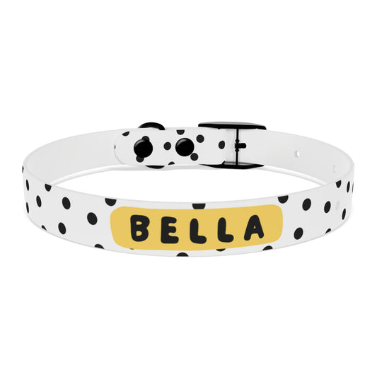 Personalized polka dots Dog Collar