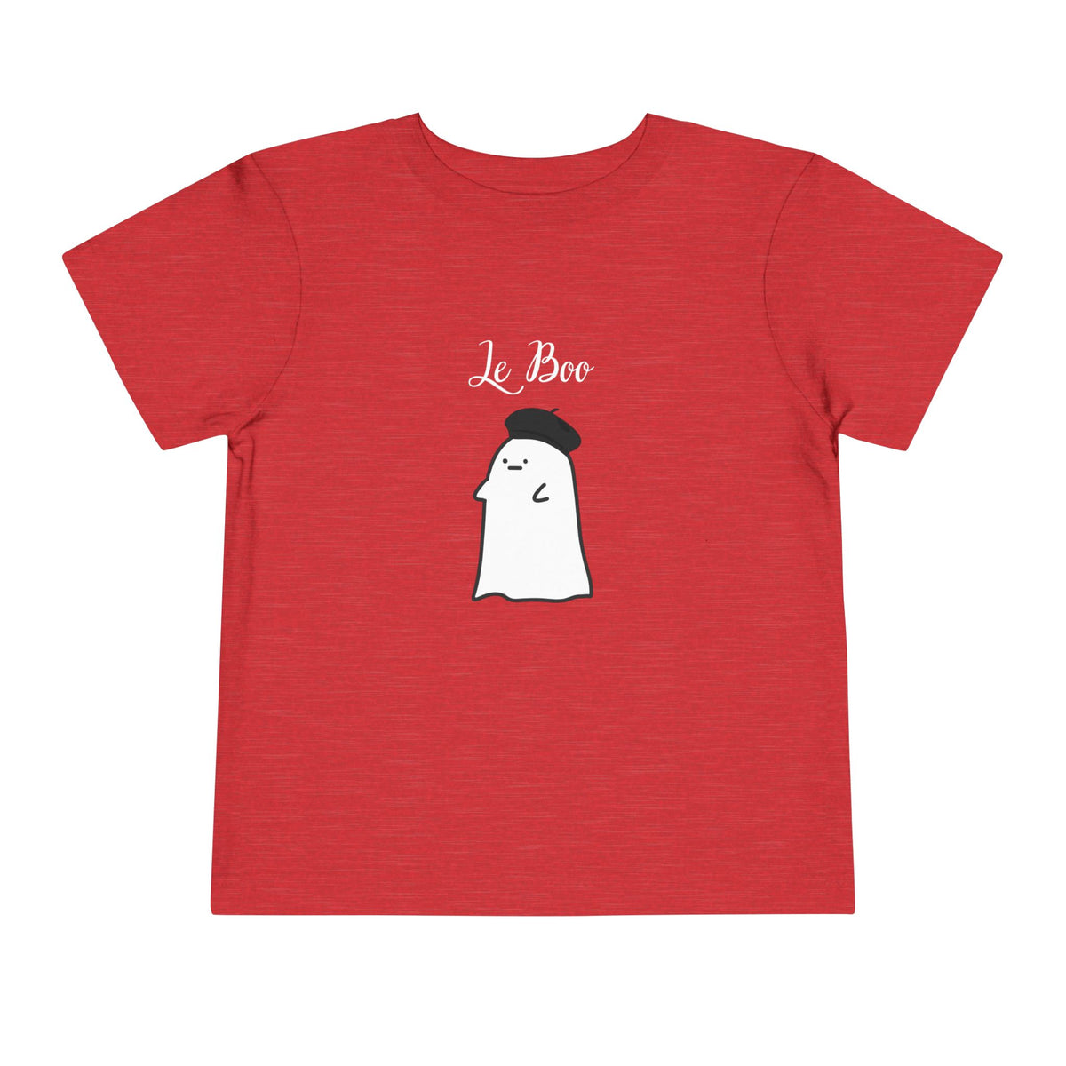 Le Boo French Ghost Toddler Tee, Cute Halloween Ghost Graphic Tee