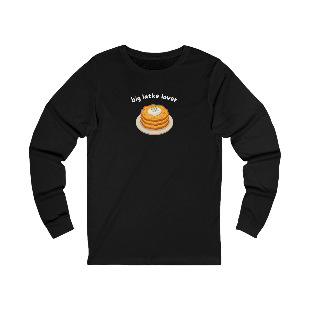 Big Latke Lover Potato Pancake Long Sleeve Tee