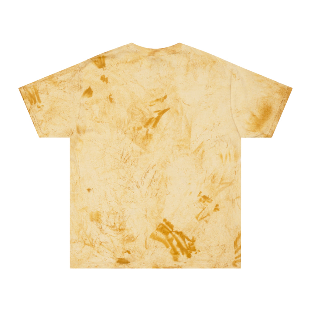 Francophone circular tye-dye tee shirt, retro unisex t-shirt for French language speakers