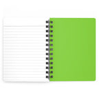 “はい、お願いします!” (yes, please!) colorful soft serve lined Spiral Notebook, Kawaii Rainbow Ice Cream with Japanese Text