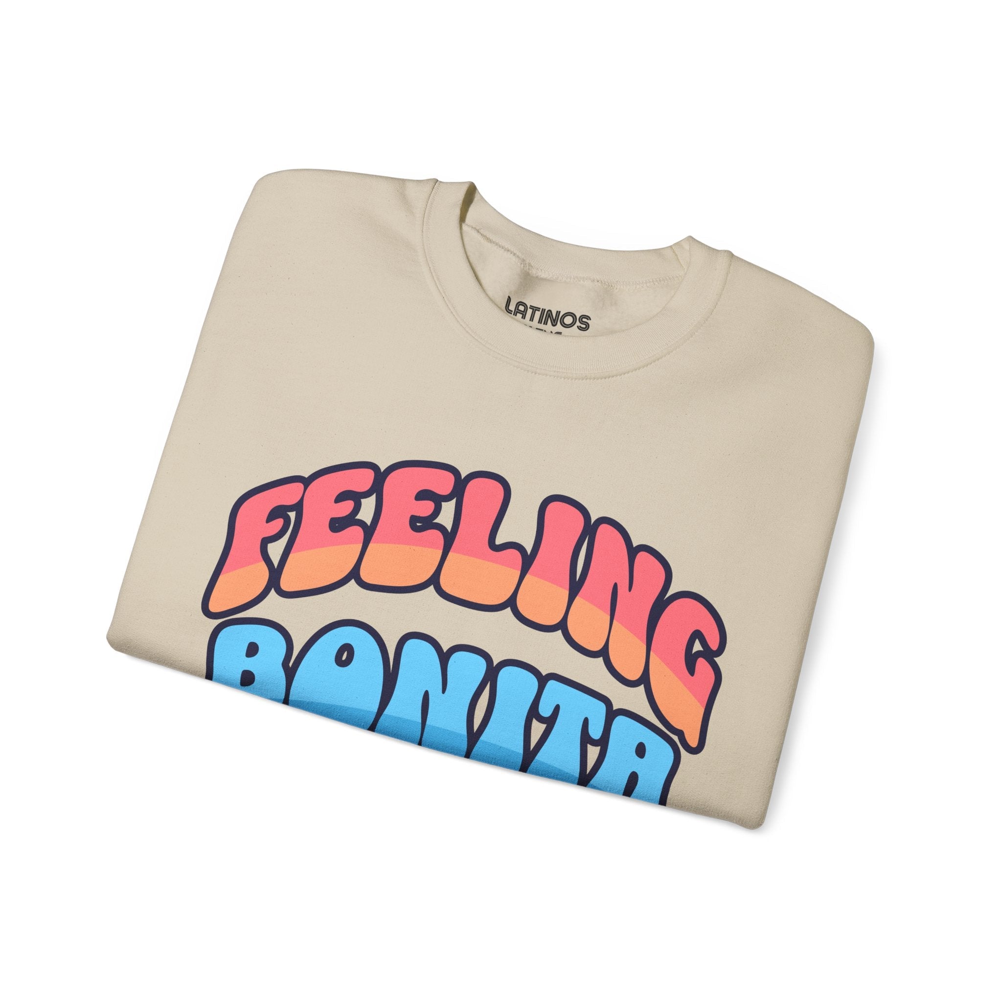 Feeling Bonita Viral Latina Fleece Lined Crewneck | Cute Pretty Comfy Funny Latino | 3 Colors