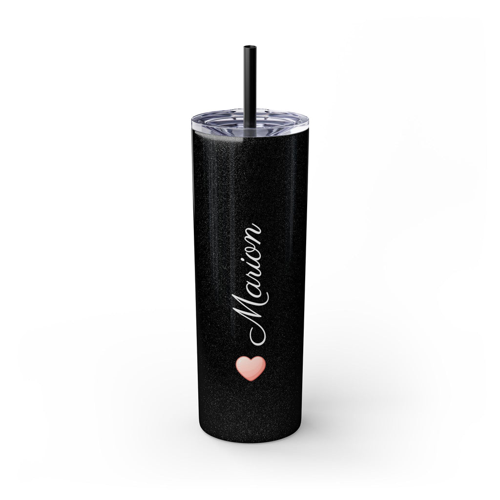 Personalized Skinny Tumbler with Straw