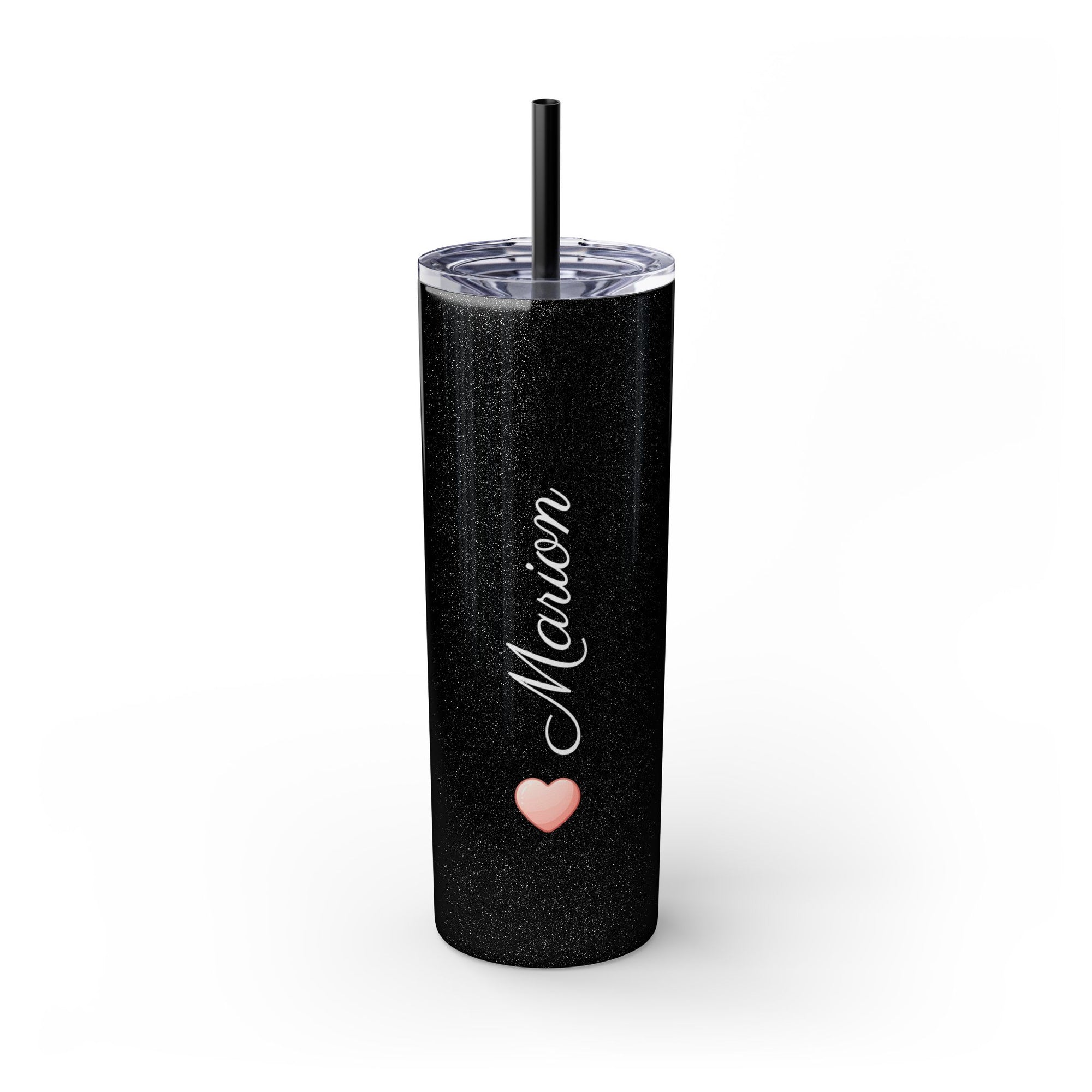 Personalized Skinny Tumbler with Straw