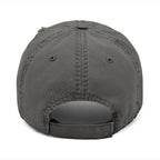 Nein. Embroidered Distressed Dad Hat — Vintage German Humor Cap