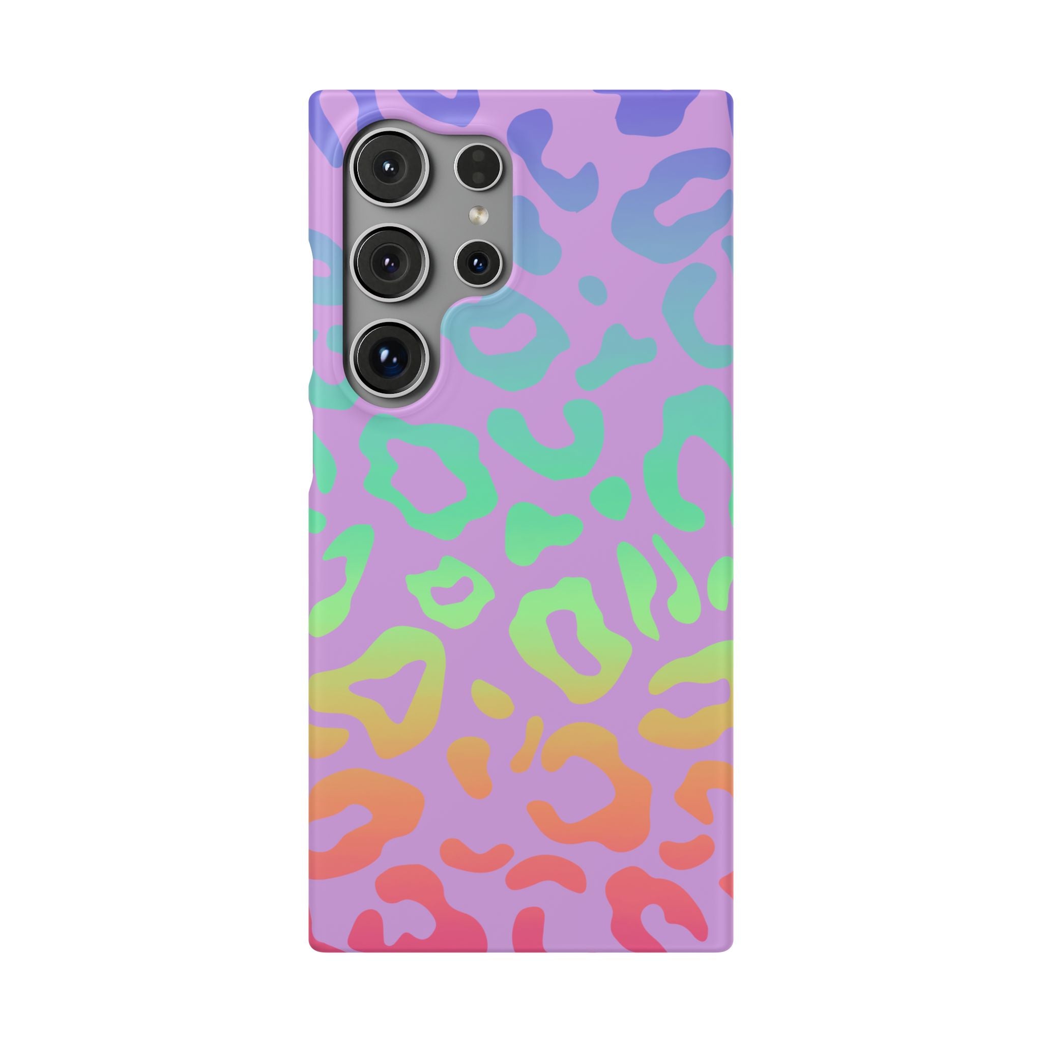 Bespattered Facade Rainbow Leopard Snap Case