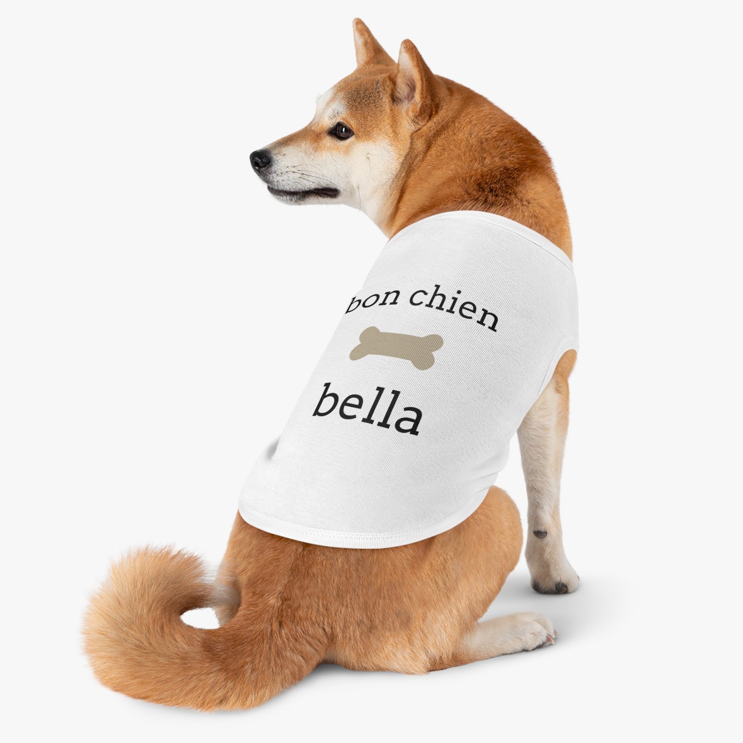 Anpassbares Hundeshirt - Bon chien (Guter Hund)