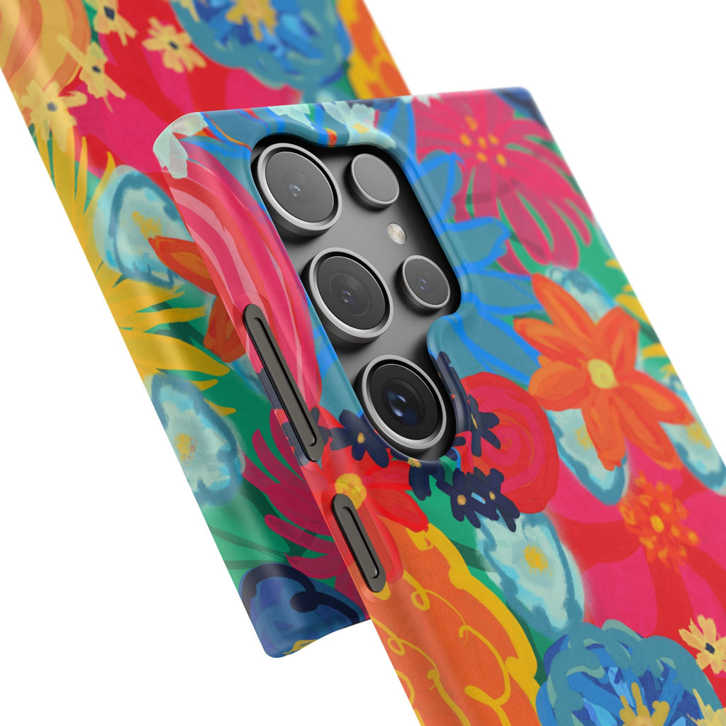 Bespattered Facade Bold Florals Snap Case