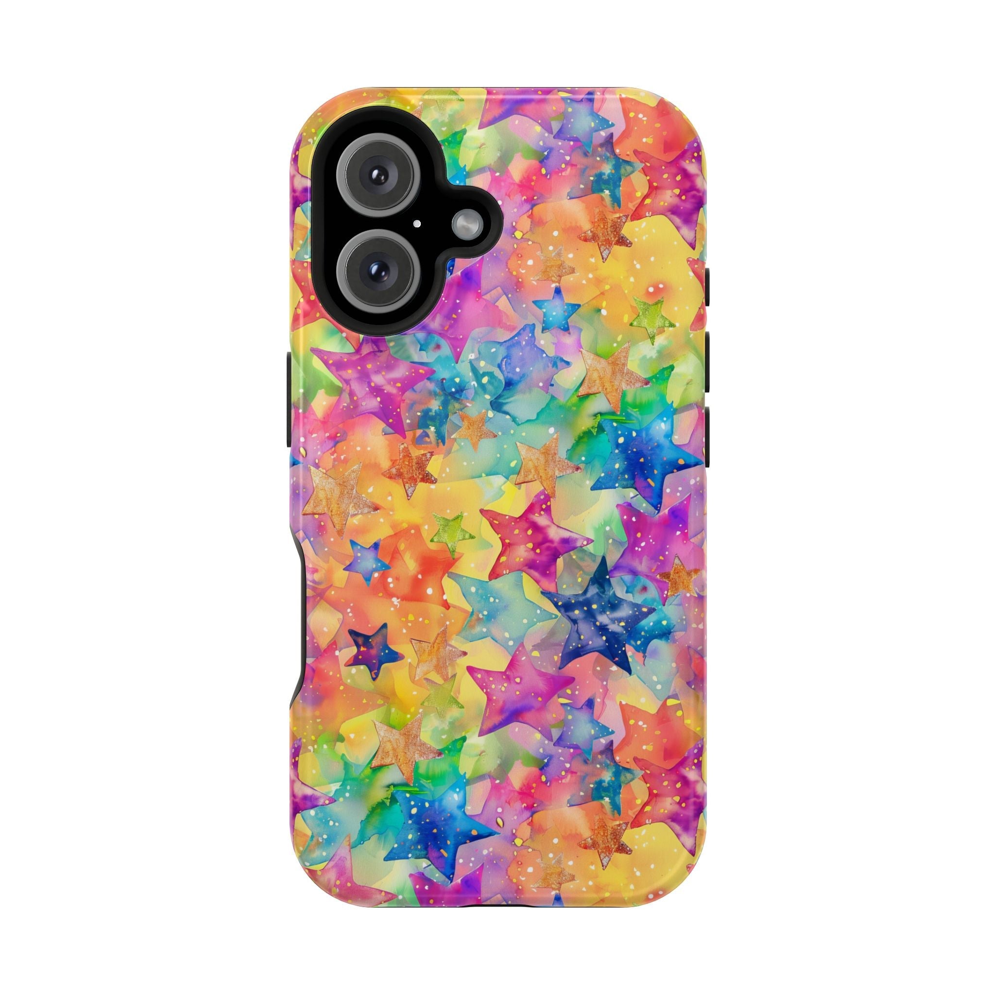 Bespattered Facade Rainbow Stars Impact-Resistant Case