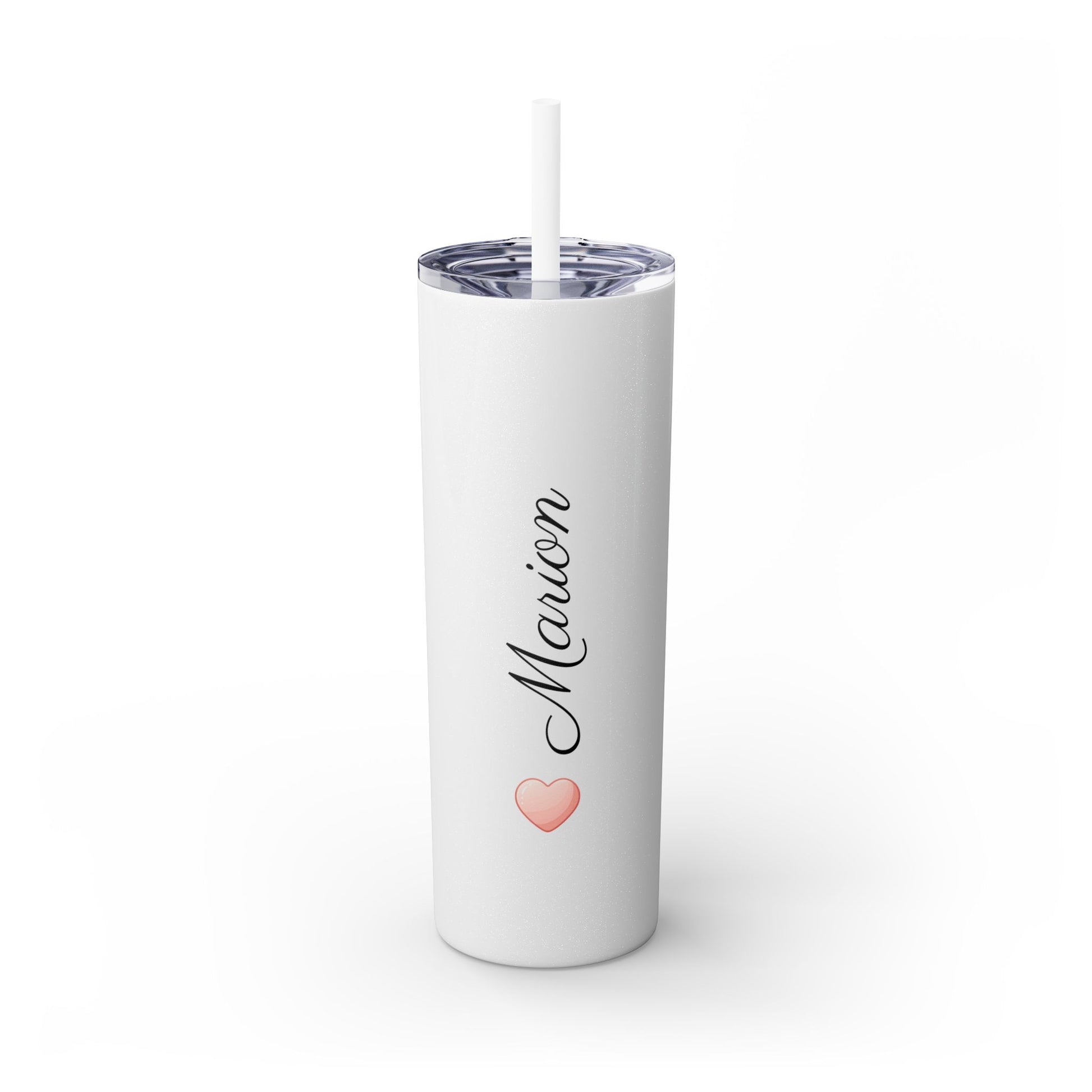 Personalized Skinny Tumbler with Straw