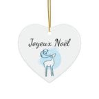 Joyeux Noel Ceramic Ornament by Printify