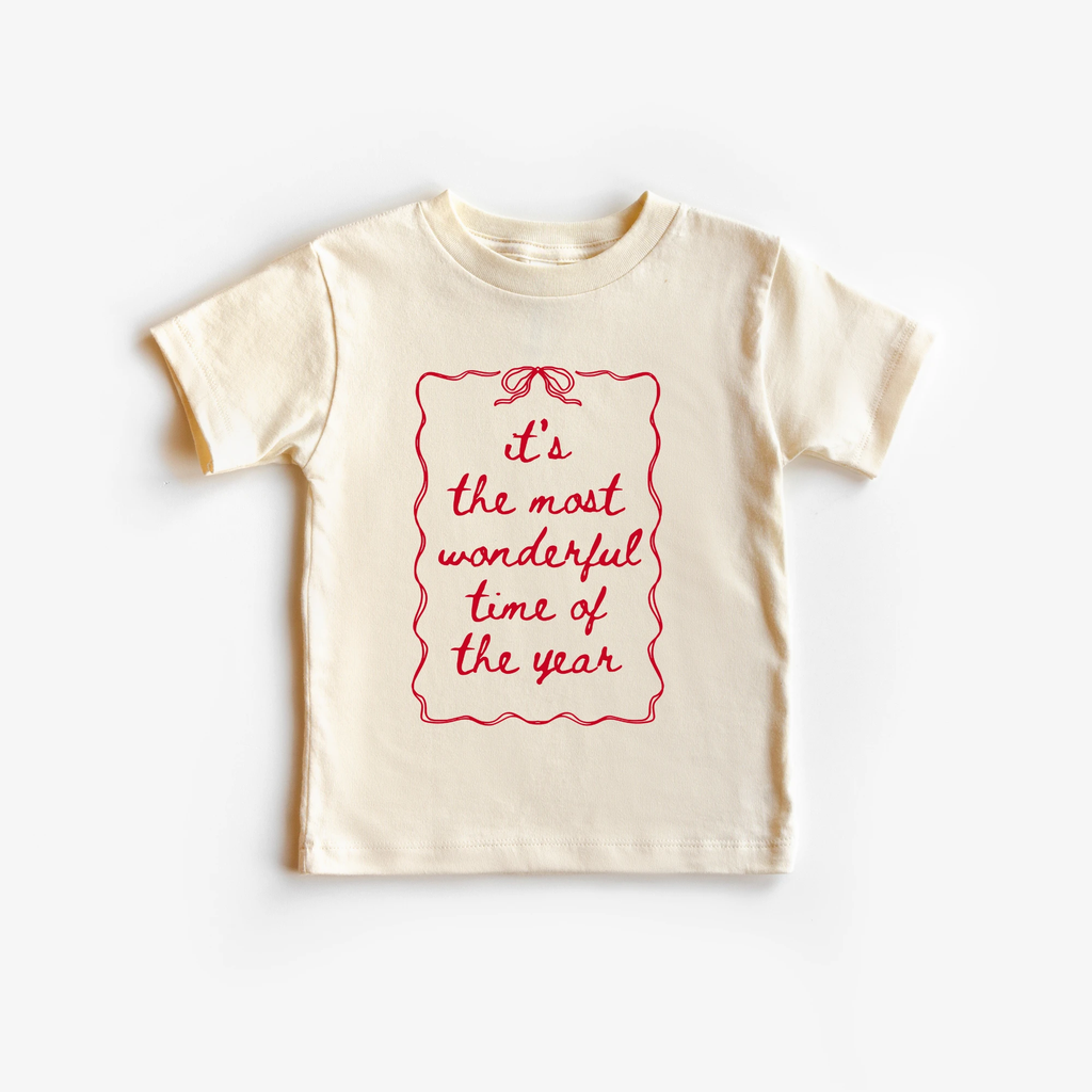It's the most wonderful time of the Year toddler and youth tee shirt, Christmas collection by Benny and Ray Apparel