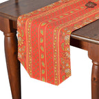 16x72" Lisa Red Acrylic - Coated Cotton Provence Table Runner by Le Cluny Table runner La Vie Bien 16x72" Lisa Red Acrylic - Coated Cotton Provence Table Runner by Le Cluny
