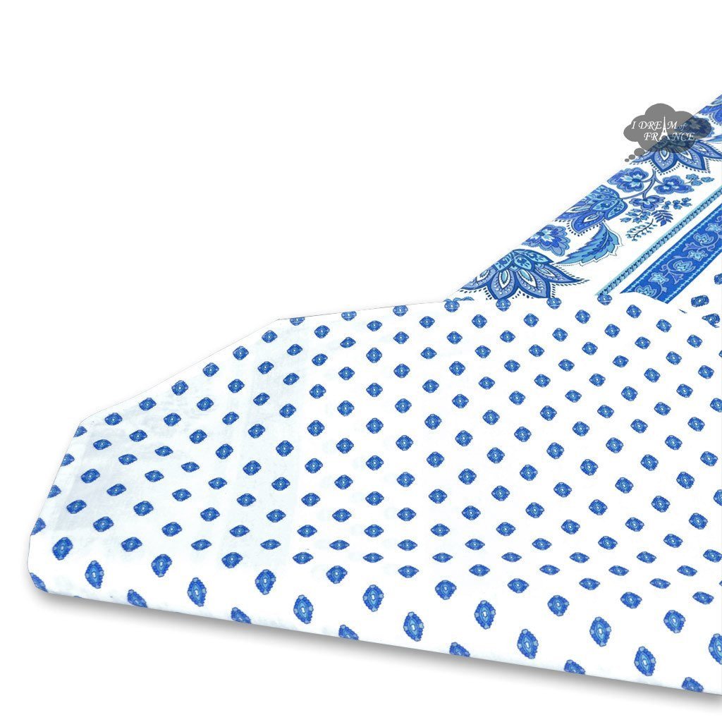 16x72" Lisa White Acrylic-Coated Cotton Provence Table Runner by Le Cluny Table runner La Vie Bien 16x72" Lisa White Acrylic-Coated Cotton Provence Table Runner by Le Cluny