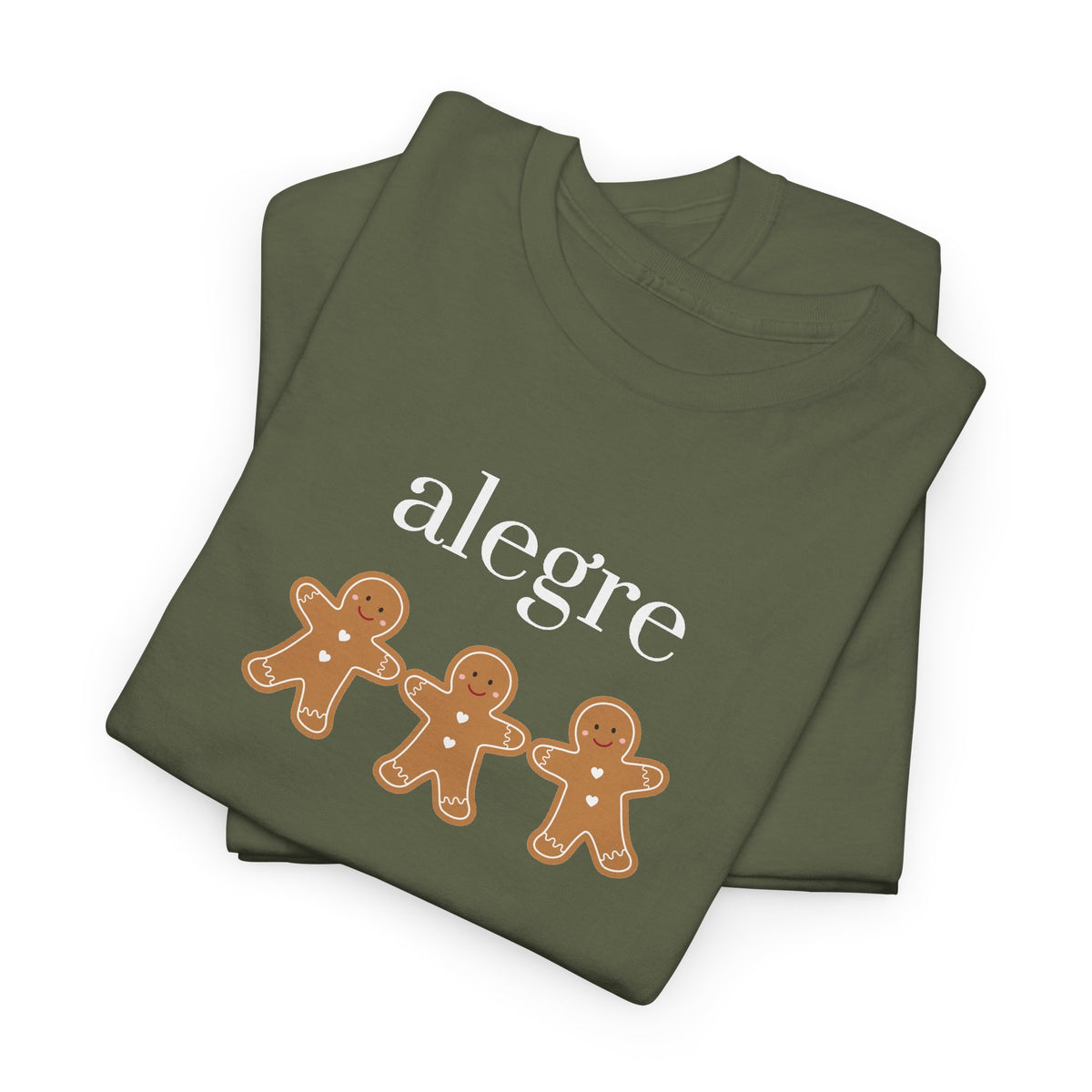 Alegre Gingerbread Tee — Cute Holiday Cookie Graphic T‑Shirt
