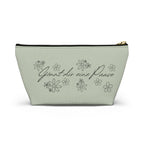 German mental health Accessory Pouch "Gönnt dir eine Pause" (Give yourself a break) Floral Makeup Bag, geschenk