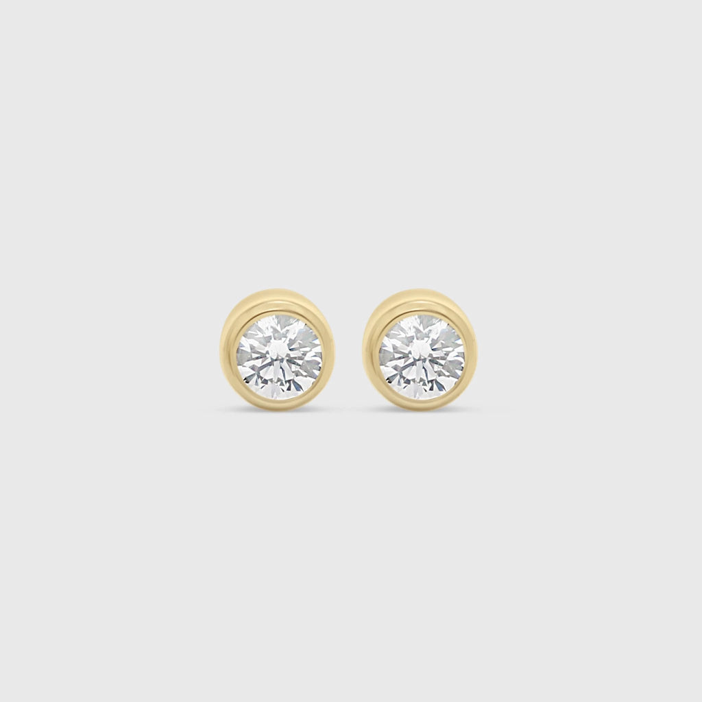 "Hallie" Earring Studs- Moissanite Collection by Petals and Keepsakes