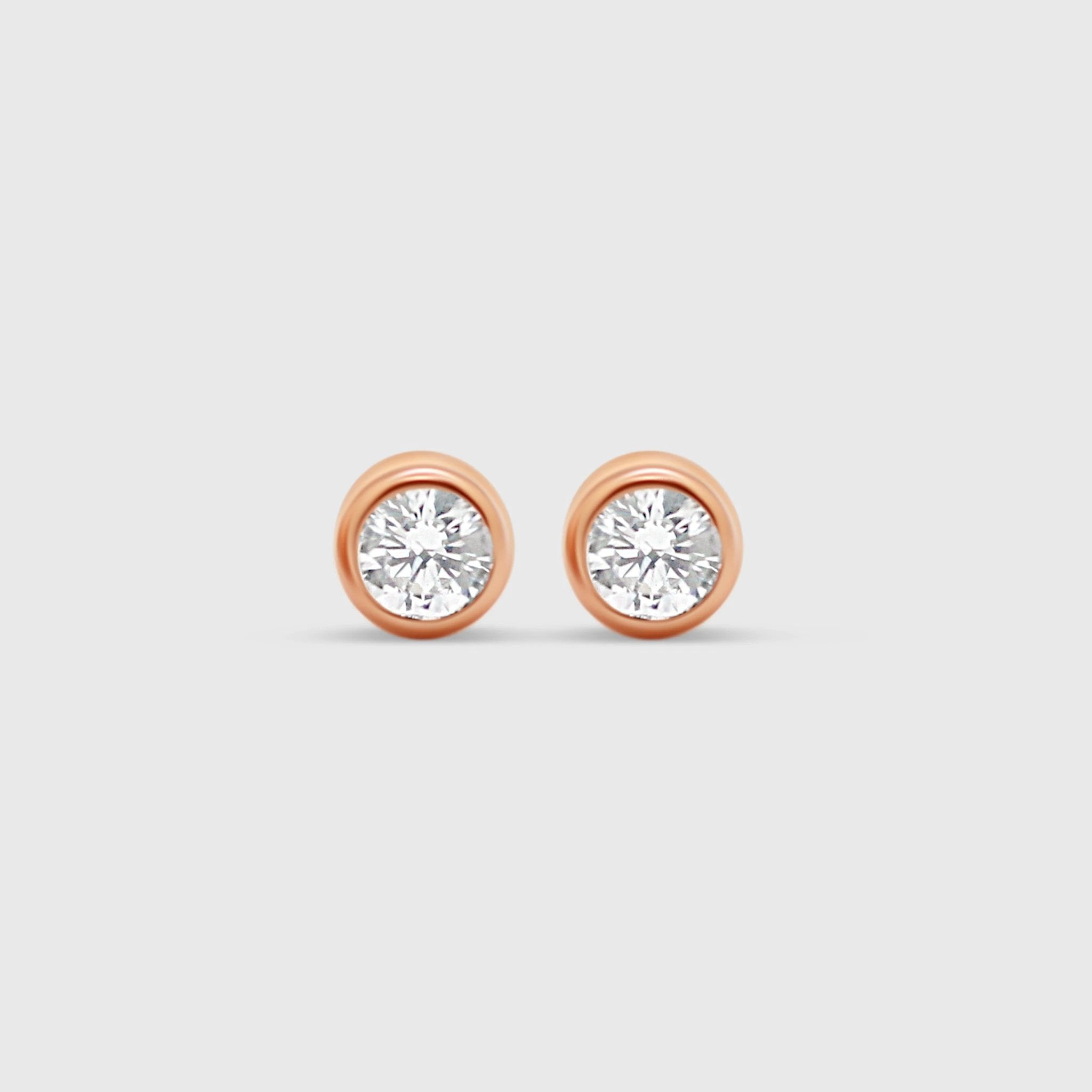 "Hallie" Earring Studs- Moissanite Collection by Petals and Keepsakes