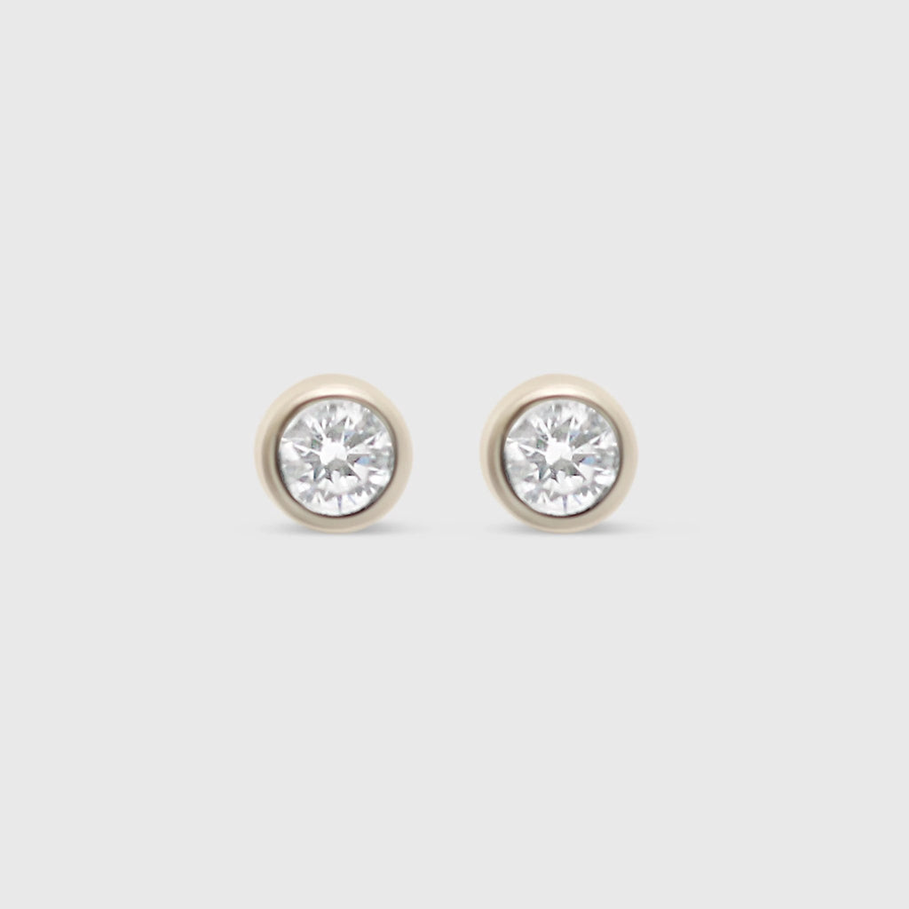 "Hallie" Earring Studs- Moissanite Collection by Petals and Keepsakes