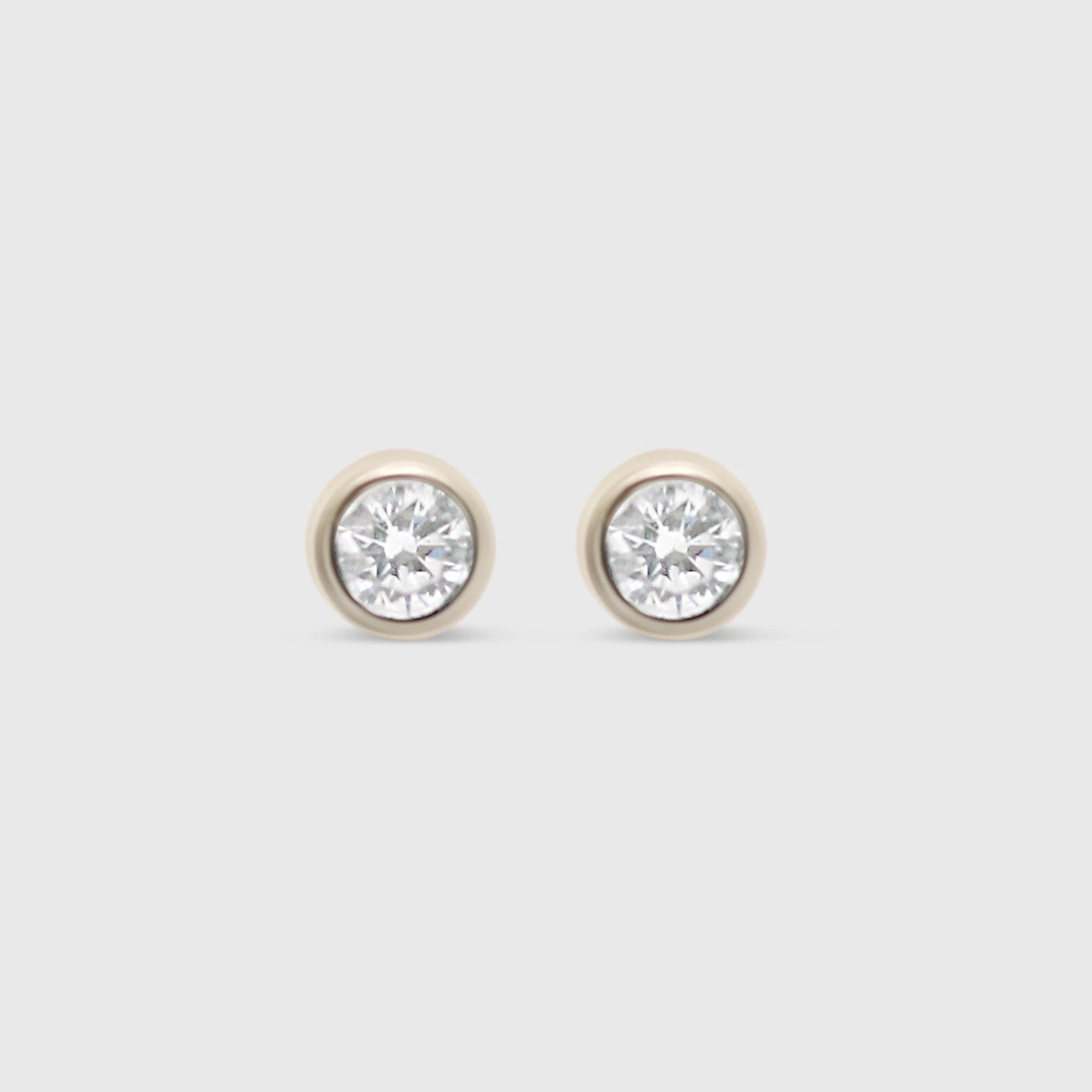 "Hallie" Earring Studs- Moissanite Collection by Petals and Keepsakes