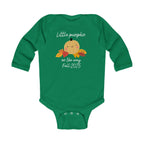 Little Pumpkin on the way Infant Long Sleeve Bodysuit by Printify