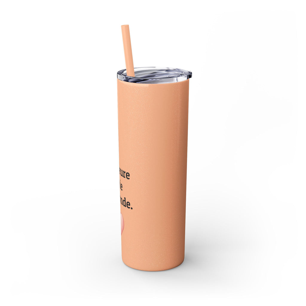 Meilleure amie du monde Skinny Tumbler with Straw, 20oz