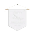 French Bird Pennant Wall Banner – “Petit à Petit, L'oiseau Fait Son Nid” Decorative Flag by Printify