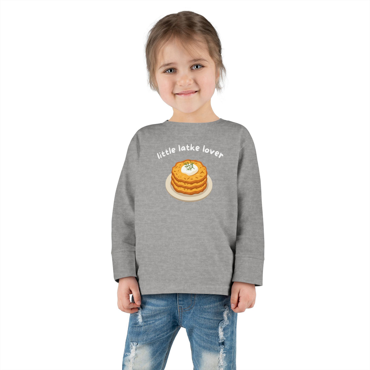 Little Latke Lover Potato Pancake Long Sleeve Tee