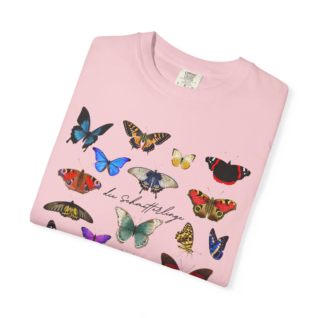 German 'die Schmetterlinge' Butterflies T-Shirt, Comfort Colors, gift for German speaker