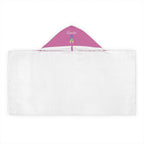 Kid's personalized ballet slippers hooded bath towel by Printify