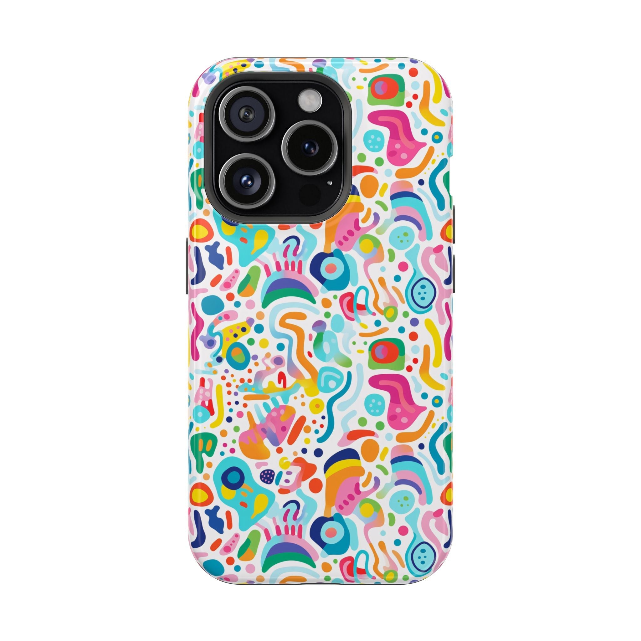 Bespattered Facade Rainbow Doodles Impact-Resistant Case