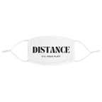 Distance, s'il vous plaît Fabric Face Mask by Printify