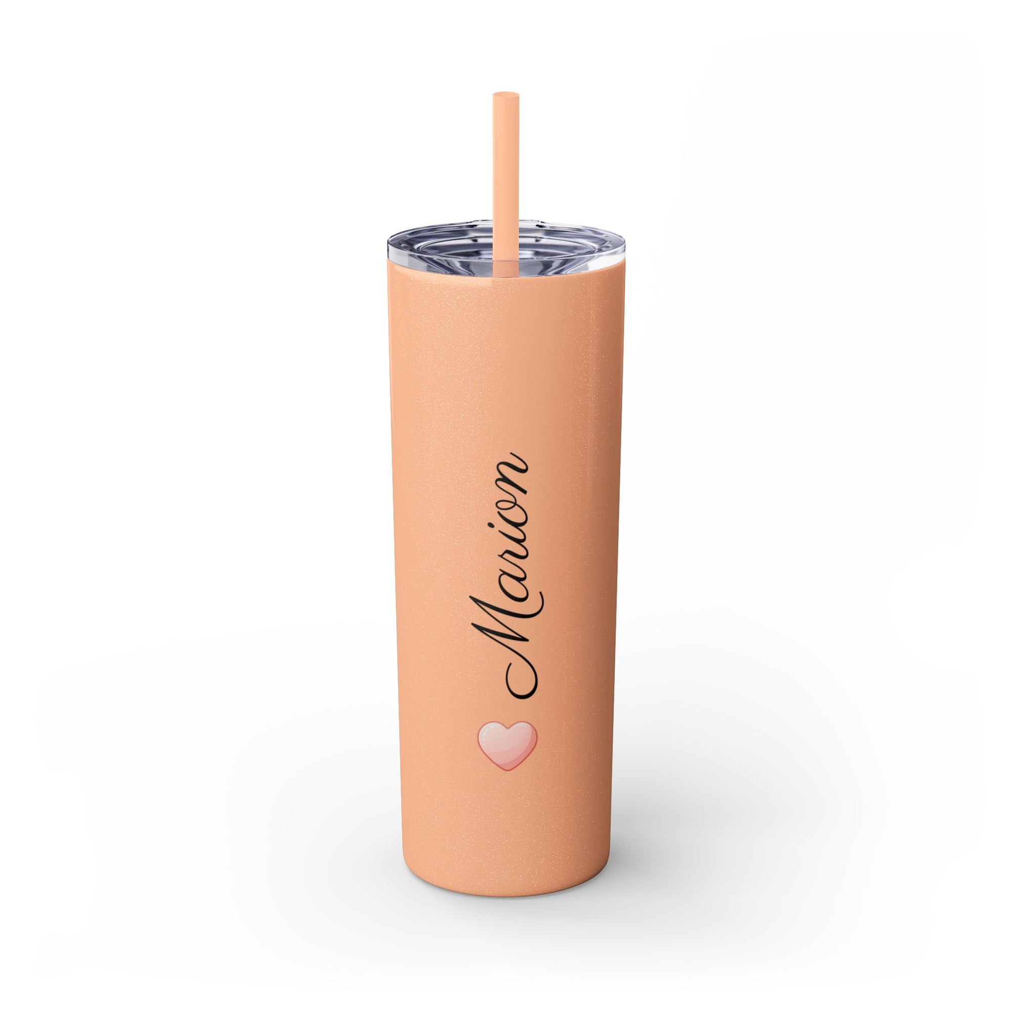 Personalized Skinny Tumbler with Straw
