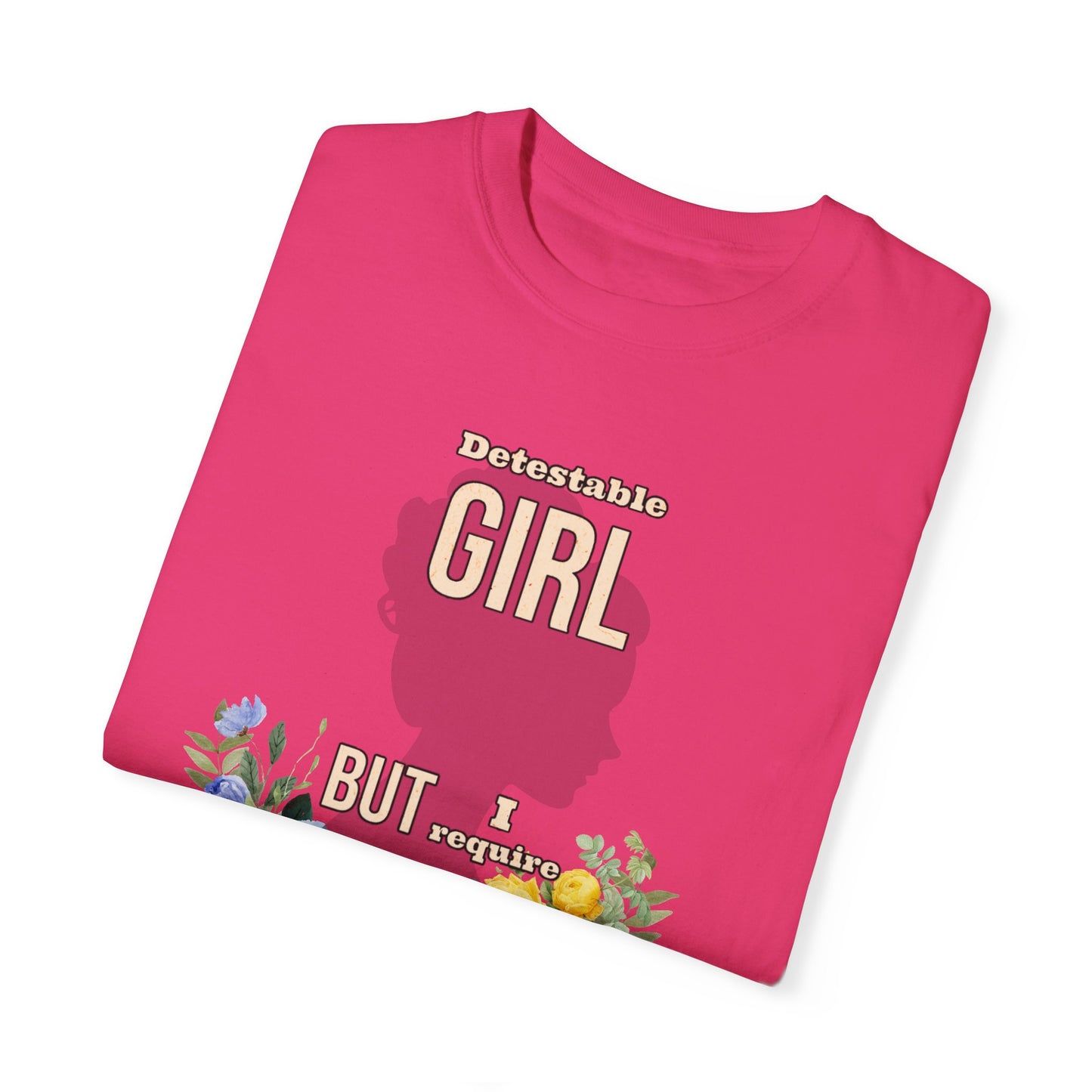 Detestable Girl but I require tea Oscar Wilde Quote T-Shirt, Importance of Being Earnest