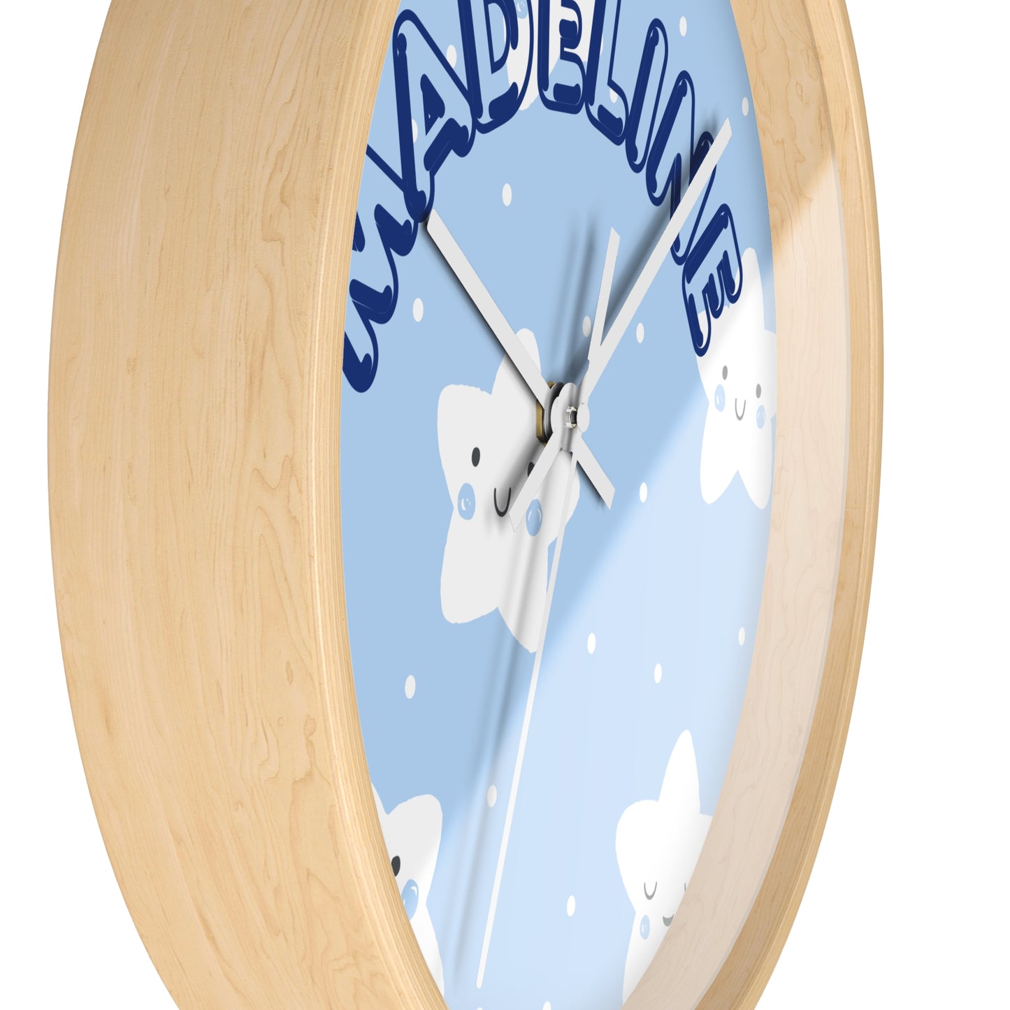 Customizable Kid's room name wall clock