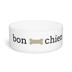 Bon chien (Good dog) Pet Bowl by Printify