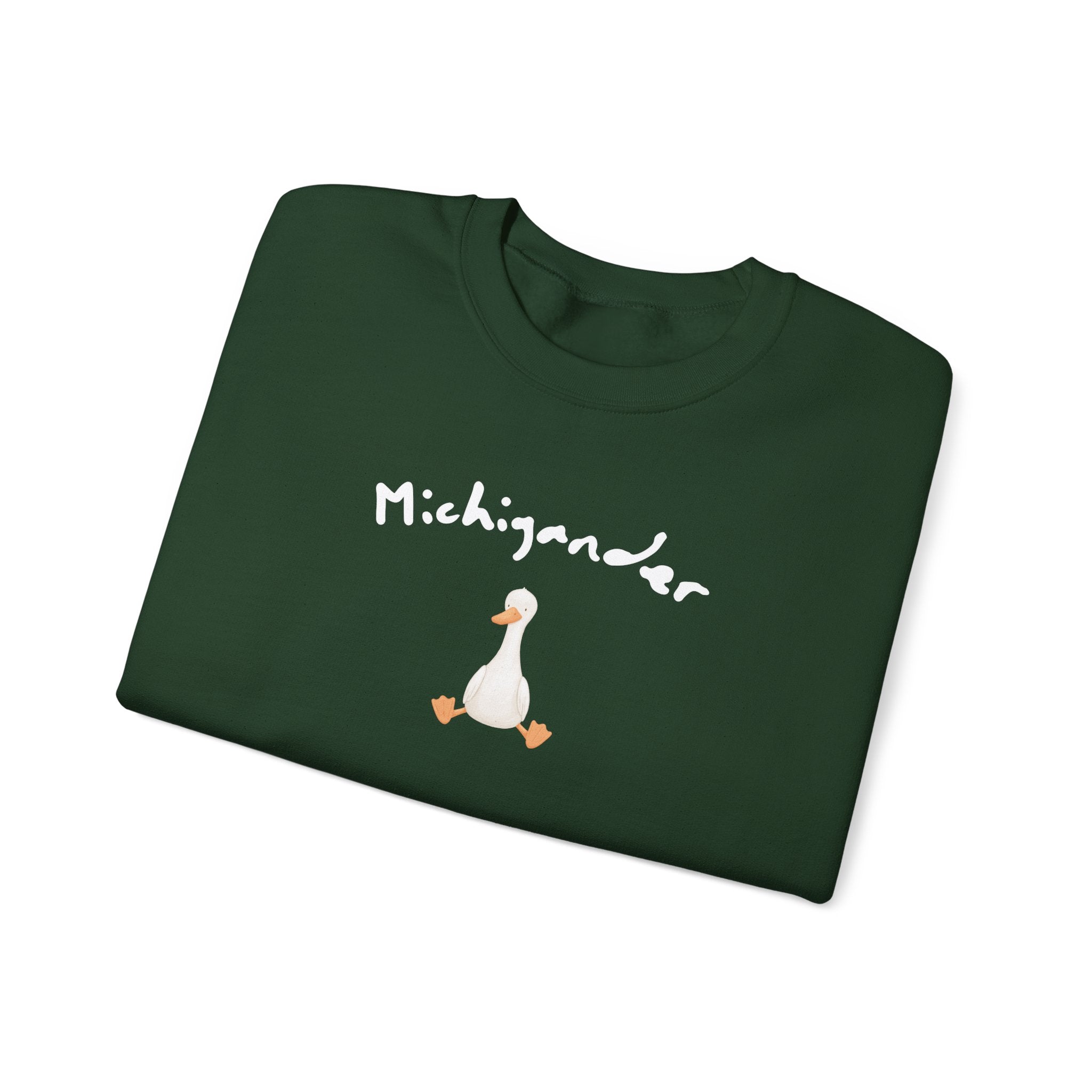 Michigander Goose Sweatshirt, Michigan Goose State Pride Crewneck