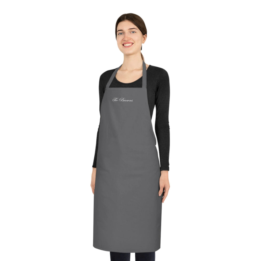 Custom family name cotton apron by Printify