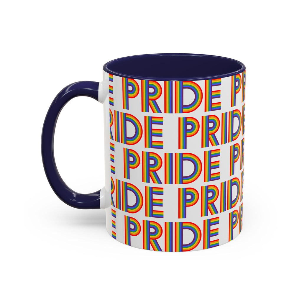 Bespattered Facade Pride Rainbow Ribbon Letters Mug | Eight Colors | 11oz or 15oz