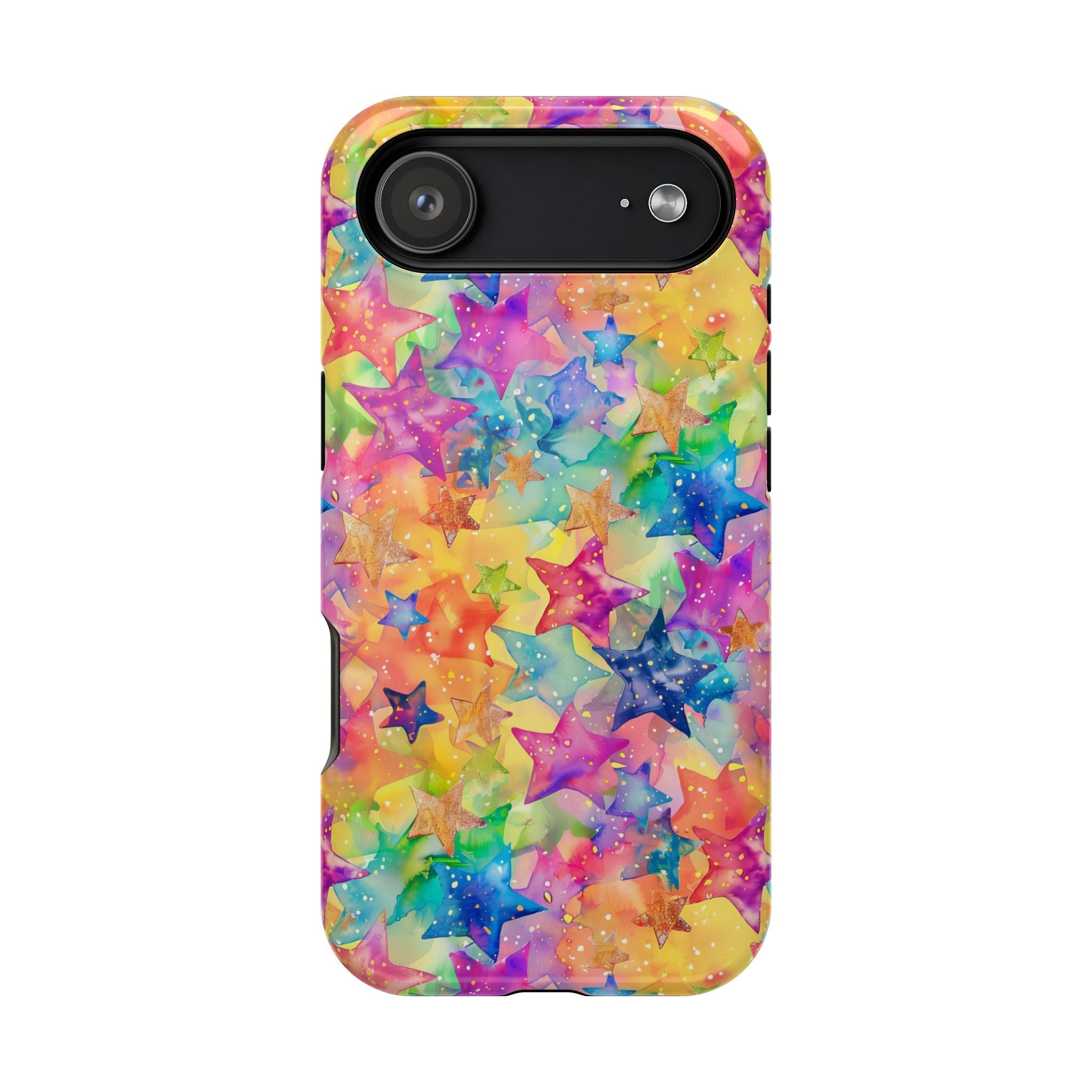Bespattered Facade Rainbow Stars Impact-Resistant Case