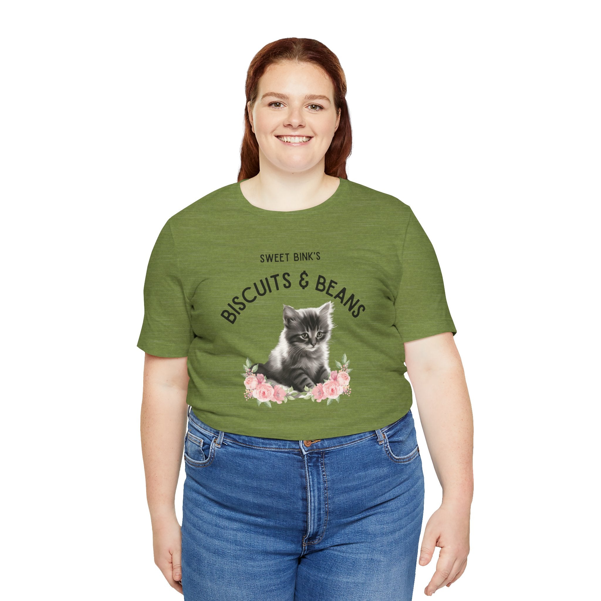 Sweet Bink's Biscuits and Beans cat tee