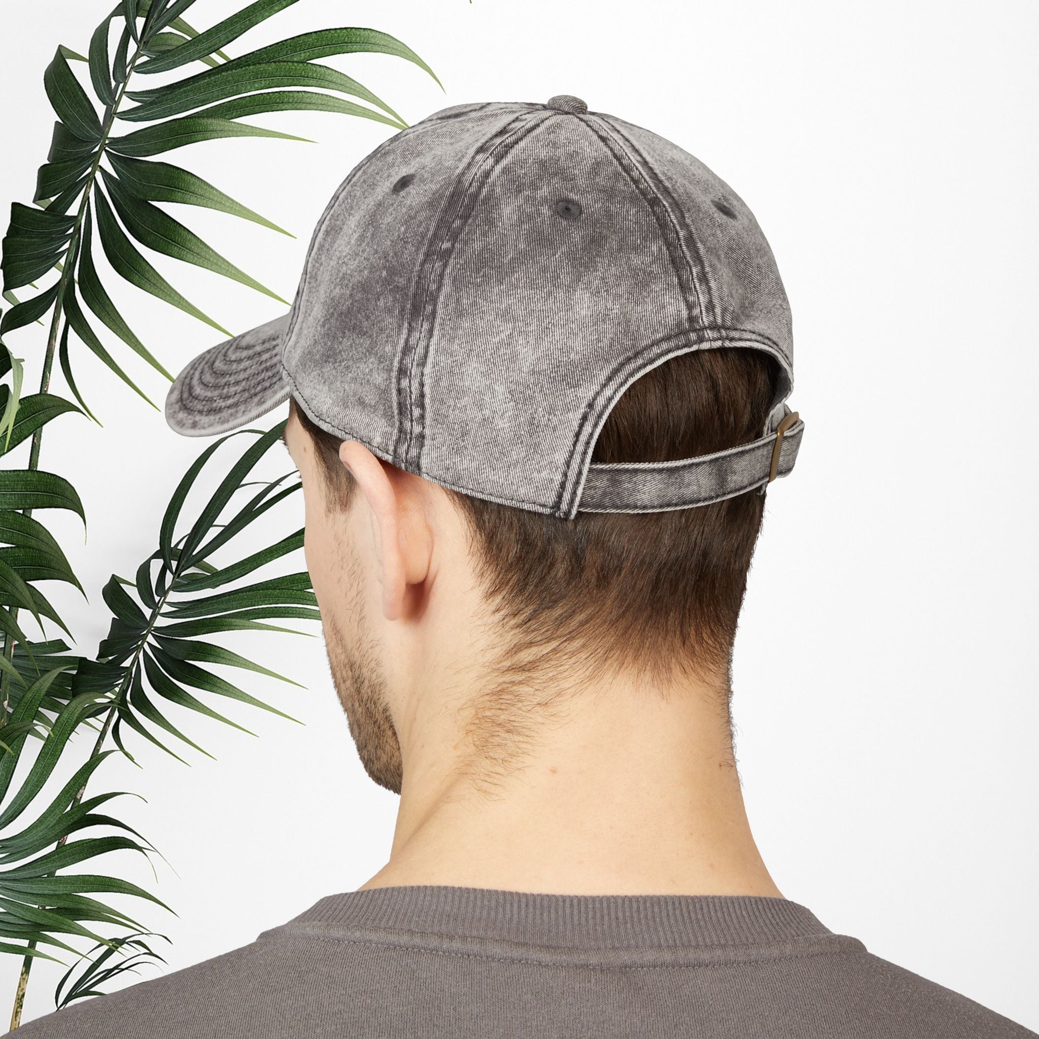 Bespattered Facade "My Tummy Hurts" Black Embroidered Vintage Cap