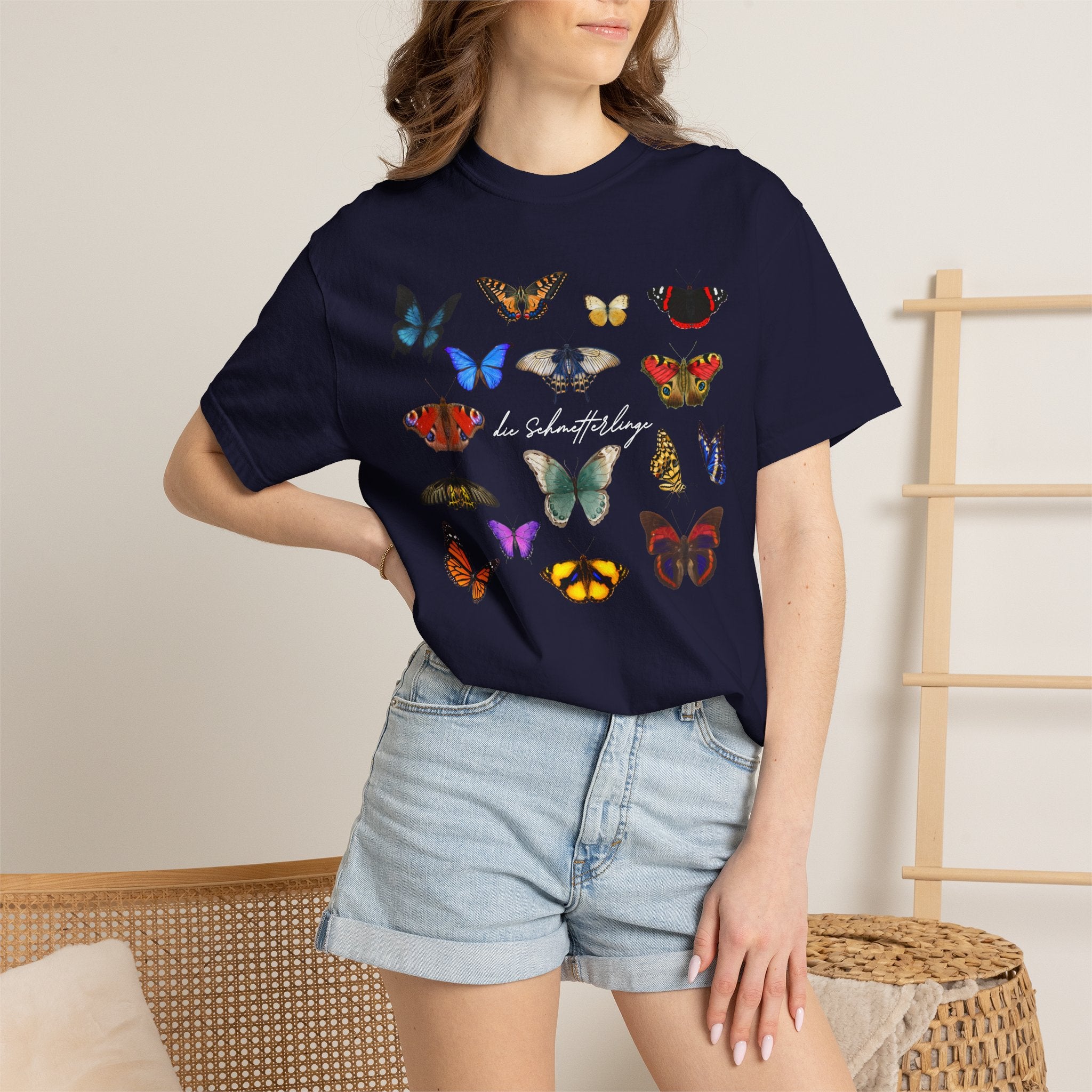 German 'die Schmetterlinge' Butterflies T-Shirt, Comfort Colors, gift for German speaker