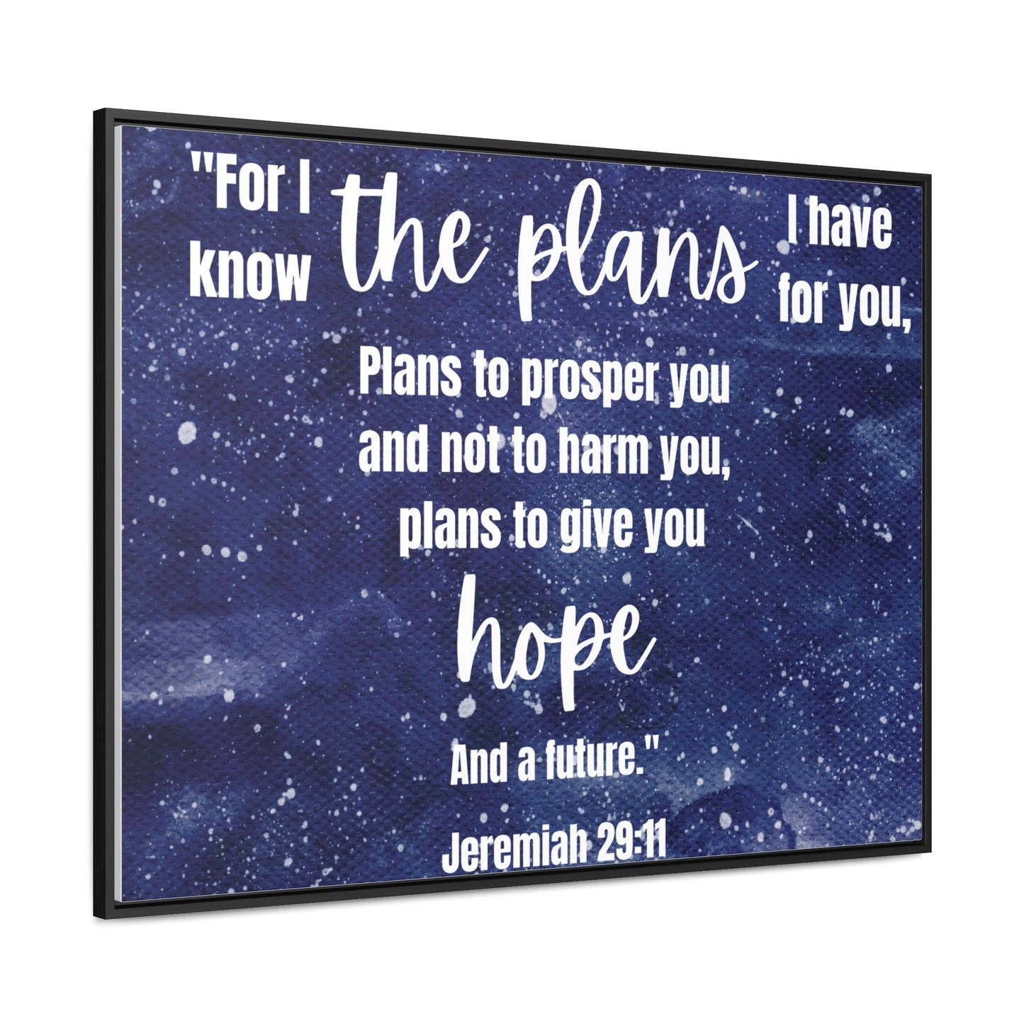 Jeremiah 29 11 bible verse canvas